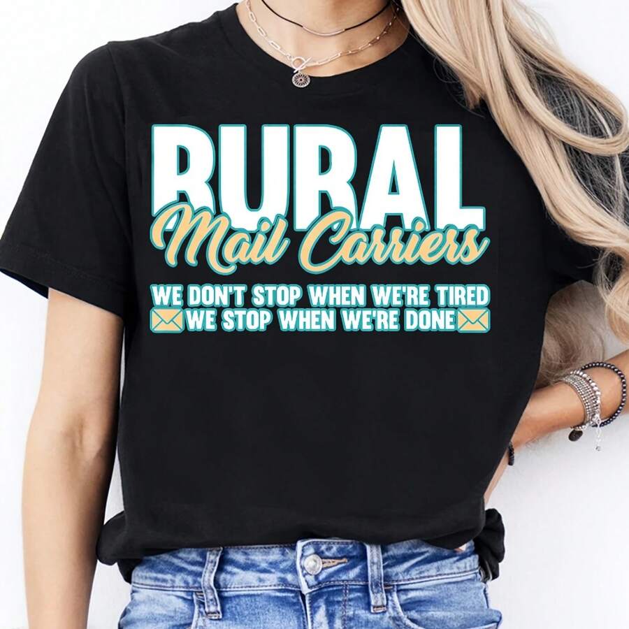 Spring Festival Womens Round Neck Fashionable Casual T Shirt Short Sle-21 - 黑色 - 查看 1