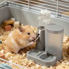 New 2-In-1 Automatic Hamster Feeder And Water Bottle With Rolling Ball, Guinea Pig Feeding Set - View 6