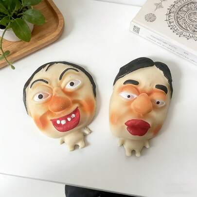 3pcs (Random Style)Cartoon Character Squishy Set Soft Stress Relieving Toy For Outdoor Activities & Home Relax