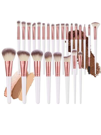 25支化妆刷套装，适合日常化妆，可作为送给女朋友的礼物