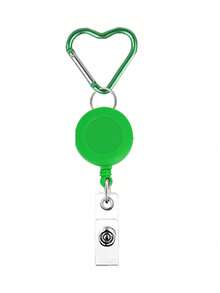 可爱心形登山扣和可伸缩证件卡套，带金属夹，8 种趣味设计，是送给办公室、医院、实验室、医生、护士、工作人员的绝佳礼物，也是情人节、汽车配件、包包挂饰、Y2K 哥特风背包、教师、朋友、姐妹的理想之选。 - 彩色 - 查看 9