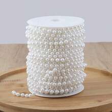 5~50Meters Faux Pearl String Line Artificial Pearls String 4/6/8mm Bead Chain For Craft Garland Flower Wedding Decor - Multicolor - View 25