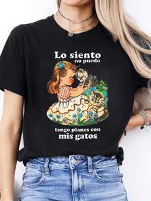 Women T-Shirts - Black - View 12
