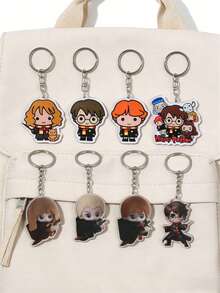 Harry Potter 1/3個 Scar-Wielder 卡通鑰匙圈，平價背包掛飾，派對裝飾，送給朋友的完美禮物，營造節慶氛圍，居家裝飾，可愛美學，情人節禮物 - 彩色 - 查看 1