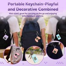 25pcs/12pcs/6pcs Mini Video Game Party Favor Keychains, Suitable For Children Video Game Party, Video Game Backpack Keychains, Birthday School Party Gifts, Children Video Game Gift Keychains - Multicolor - View 7