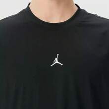 Nike 刺繡運動休閒圓領男子短袖T卹 - 黑色 - 查看 7