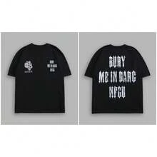 Darcsport T-Shirt Men's T-Shirt Gym Men's Training T-Shirt Short Sleeve Cotton Comfortable Streetwear Oversized T-Shirt - T260120黑色 - 查看 12