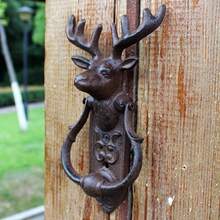 Vintage European Style Deer Head Doorbell - Home, Farmhouse, Cafe And Outdoor Patio Decor Door Handle Accessory - Deer Head - View 5