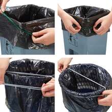 3pcs Elastic Bands For Trash Cans, Trash Bag Fixers With Strong Elasticity, Suitable For Home, Office, School Indoor And Outdoor Use. Elastic Cords, Tools & Home Decor. Convenient And Practical, Sturdy . - Multicolor - View 7