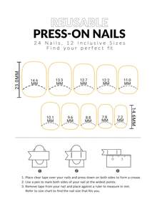 24pcs Square Short Rhinestone Decorated French Manicure Nail Stickers, Includes 1 Double-Sided Adhesive And 1 Nail File - Multicolor - View 6