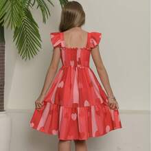 Short Dress For Girls/Teenagers - Rojo - Ver 4