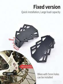 1 pieza Nuevo pedal trasero plegable de acero reforzado para bicicleta de montaña, accesorio de pedal plegable de acero de manganeso para rueda trasera de bicicleta de montaña, accesorio de pedal plegable universal para montar de pie en rueda trasera - Multicolor - Ver 9