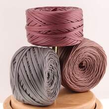 100克/卷 纳帕哑光仿皮纱线，DIY手工钩编纱线，手工包包鞋履工艺品 - A - 查看 7