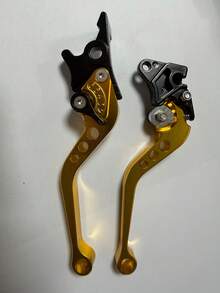 2 piezas/Set Palanca de freno y embrague CNC de 6 velocidades - Manillar de cuerno ajustable, material de aleación de aluminio CNC, adecuado para sistema de freno de disco delantero/tambor trasero/freno de disco doble, universal para motocicleta, scooter, bicicleta eléctrica, bicicleta todoterreno, compatible con Tank 200 EFI, Vitacci TANK 200, Nmax y otros modelos, accesorios de freno de disco delantero y trasero para motocicleta - Multicolor - Ver 10