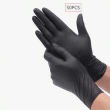 50 chiếc găng tay nitrile đa năng không bột - Chống thấm nước, chống tĩnh điện, không chứa latex, thích hợp cho việc rửa chén bát và dọn dẹp nhà cửa, chế biến thực phẩm, nấu nướng, găng tay gia dụng thiết thực. - 50pcs - Xem 12