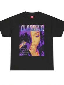 Unisex Damen T-Shirt UniTShirt aus reiner Baumwolle Olandria It Girl Graphic Tee CyberPunkÄsthetik Uni Heavy TShirt Alternative Fashion Top Cooles StreetwearShirt  Tee SommerTShirt Bluse BasicTops ... - Schwarz - Übersicht 5