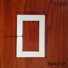 12 tấm lót khung tranh màu trắng kích thước 6"/7"/8", dùng để trưng bày tranh vẽ. - A - Xem 7