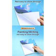 20pcs White Cardboard Sheets, A4 (8.26 * 11.69in) And A3 (11.69 * 16.53in) Sizes, Thick Sturdy Paperboard, Hand-Drawn Patterns, School Supplies, Essential For Back To School Season - 1 Set - View 8
