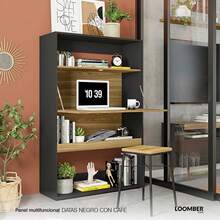 Escritorio Natal Gris de MDF - Negro - Ver 3