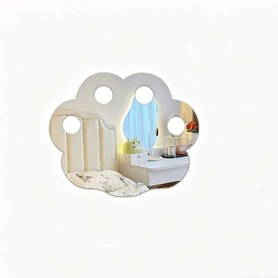 Acrylic Irregular Cartoon Panda Animal Wall Sticker Self-Adhesive Bedroom Bathroom Creative Soft Mirror Full Length Mirror