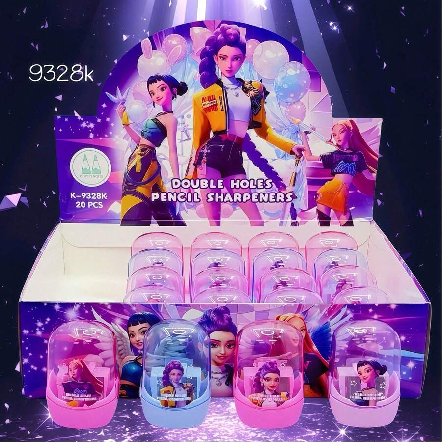 5/2个装 K-Pop 女巫小队主题透明削笔器,适合书写,节日礼物,小学生生日礼物。K-Pop 女巫小队主题削笔器,适合粉丝聚会、生日派对等场合,可打造独特有趣的装饰,儿童节日礼物(款式随机)。 - 多色 - 查看 1