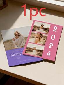 1/5/10 piezas Tarjetas de invitación para fiesta de graduación - Tarjetas de invitación de graduación personalizables con foto y texto, adecuadas para celebraciones de graduación de escuela secundaria y universidad, invitaciones para fiestas festivas - Una pieza - Ver 9