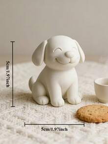 3D列印可愛療癒小狗雕像，可愛動物小雕像，減壓現代家居裝飾雕塑飾品，適用於汽車桌面客廳辦公室書架，送給愛狗人士的禮物，生日聖誕禮物 - 多色 - 查看 2