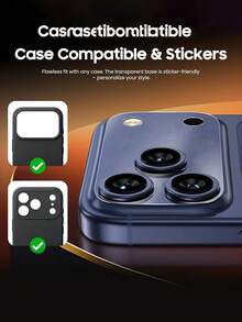 Shockproof Lens Protector 2 Packs Protective Matte Film Compatible With Iphone 17 Pro Max/17 Pro/17 Air Camera Platform. Invisible, Scratch-Resistant, Compatible With All Phone Cases. 0.1mm Ultra-Thinfilm, Matte Cutout Design, Bubble-Free, Easy To Install, Fingerprint-Resistant. A Must-Have For Everyday Phone Protection Mother's Day Gift Anniversary - Clear - View 6