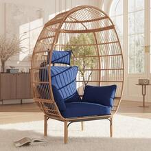 Patio Lounge Chair & Swing Chair - A - View 2