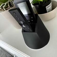 Drill-Free Desktop Remote Control Organizer Holder, 2-Slot Design Suitable For TV, AC And Lighting Remotes, Excellent Desktop Organizer Tool, Minimalist Stylish Design - A - View 4