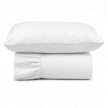 Laila 400 Thread Count Quilt With Ruffle, Single, Double, Queen, King, 2 And 3 Piece Bedspread - Blanco - Ver 6