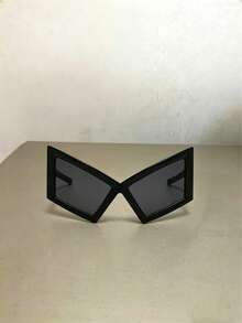 1 pieza Gafas de moda con montura de ojo de gato extra grande, estilo exagerado adecuado para la calle, viajes y fiestas - Multicolor - Ver 4