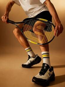 1 Pair Men's Mid-Calf Socks, All-Season, Soft Breathable Skin-Friendly, High Elasticity Moisture-Wicking, Durable Non-Binding, Suitable For Daily Commute, Casual, Basketball, Cycling, Hiking, Running, Men's Ideal Gift - Multicolor - View 11