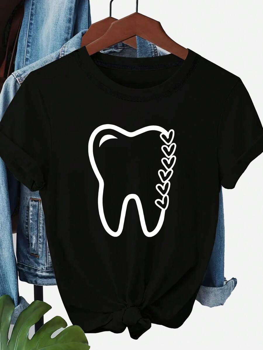 Women T-Shirts - Black - View 1