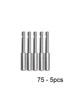 4件套六角柄套筒适配器套装 - 磁性批头延长杆，1/4英寸驱动快速更换连接冲击钻头，长度分别为65毫米、75毫米、100毫米和150毫米 - 无绳螺丝刀用电钻配件 - A - 查看 12