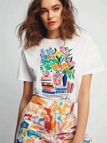 Women T-Shirts - White - View 1