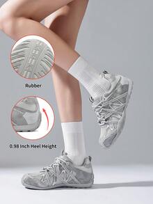 somiliss Women's Flat Mesh Casual Sneakers, Fashion Rhinestone Soft Bottom Comfortable Walking Shoes, Versatile Chunky Sneakers For Daily Commute, Thin Lightweight Summer 2026, Silver Gray - Grey - View 6