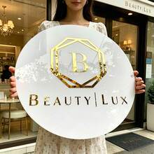 Custom Round Business Acrylic Sign | Custom Business Logo Sign Custom Acrylic Sign | 3d Business Sign,Custom Acrylic Business Logo Sign | Office Sign | Salon Sign | Welcome Sign,Custom Laser Cut Sign - Multicolor - View 10