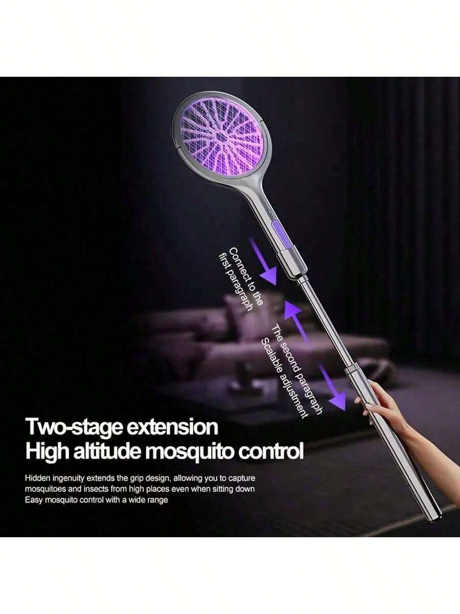 6-In-1 Retractable Electric Mosquito Swatter & Fly Swatter Lamp, Household Mosquito Killer, 500mAh - Multicolor 1 - View 1