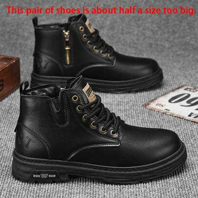 [This Pair Of Shoes Runs Half A Size Large] Men's Fashion Versatile Casual Ankle Hiking Boots
