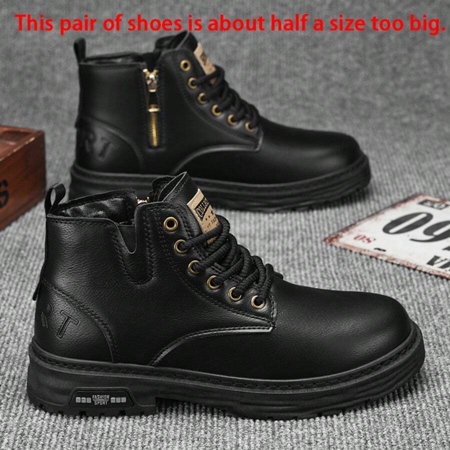 [This Pair Of Shoes Runs Half A Size Large] Men's Fashion Versatile Casual Ankle Hiking Boots