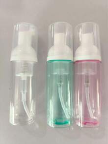 10pcs 30ml/1pc 60ml Refillable Foam Pump Bottle - Leak-Proof Travel Transparent Plastic Container With White Foam Dispenser, Suitable For Dish Soap, Shampoo, Lotion, Cosmetic Samples - High Quality For Kitchen & Bathroom, Portable Cosmetic Storage, Fashionable Design - Clear - View 9
