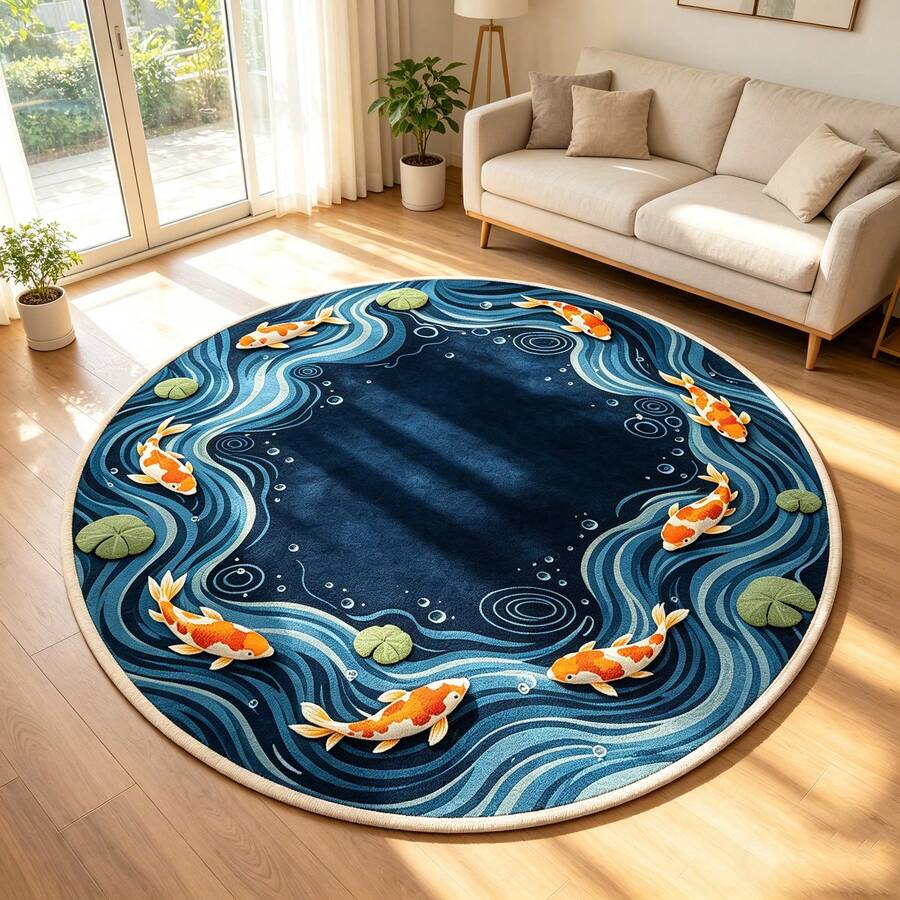 1pc, Bohemian Floor Mat - Black And Gold Floral Pattern, Soft And Machine Washable, Suitable For Living Room, Bedroom, Office, Camping - Indoor/Outdoor Decor, Elegant Bohemian Style Design, Living Room Carpet, Bedroom Accessory, Decorative Rug, Bedroom Decor, Small Rug, Carpet, Home Decor, Living Room Carpet, Living Room Small Rug, Bedroom Carpet