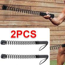2PC Men Women Ropeless Battle Ropes Cordless Training Rope Weighted Workout Rope - الأسود - مشاهدة 9