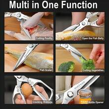 German Craft 7th Gen Kitchen Shears SK5 Steel Multi-Function - Bạc - Xem 5