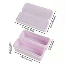 Multifunctional Silicone Tray With Lid (2 Cavities/4 Cavities) - 100% Freezer Mold For Making Clear Whiskey Ice Cubes, Cocktail Ice Blocks, Broth Cubes, Butter Storage And Square Cake - Reusable, Microwave & Dishwasher , Multiple Colors Available - Multicolor - View 8