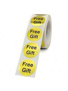 TYFYO 500pcs/Roll Gold Foil Stickers, 1 Inch Round Thank You Stickers, Suitable For Small Business Packaging, Cards, Envelopes, Christmas - Multicolor - View 3