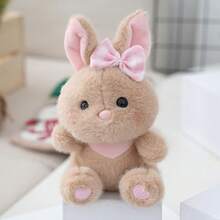 1pc Cute Plush Rabbit Doll Doll, Children/Girls Backpack Pendant, Home Decor, Holiday Gift - 彩色 - 查看 7