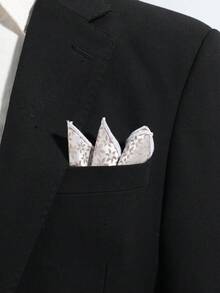 1条男士时尚休闲复古花卉图案口袋方巾，适合日常、商务、派对、宴会搭配，节日、毕业礼物 - 彩色 - 查看 11