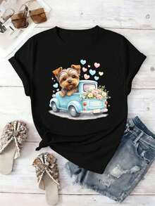 Women T-Shirts - Black - View 2
